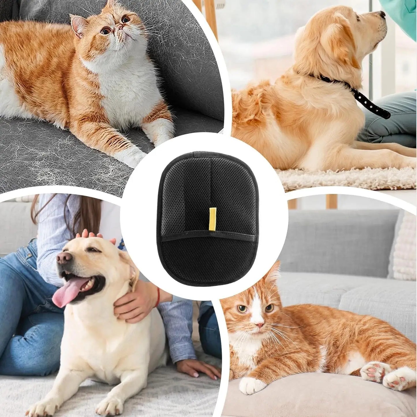 Pet Hair Removal Glove Double-Sided