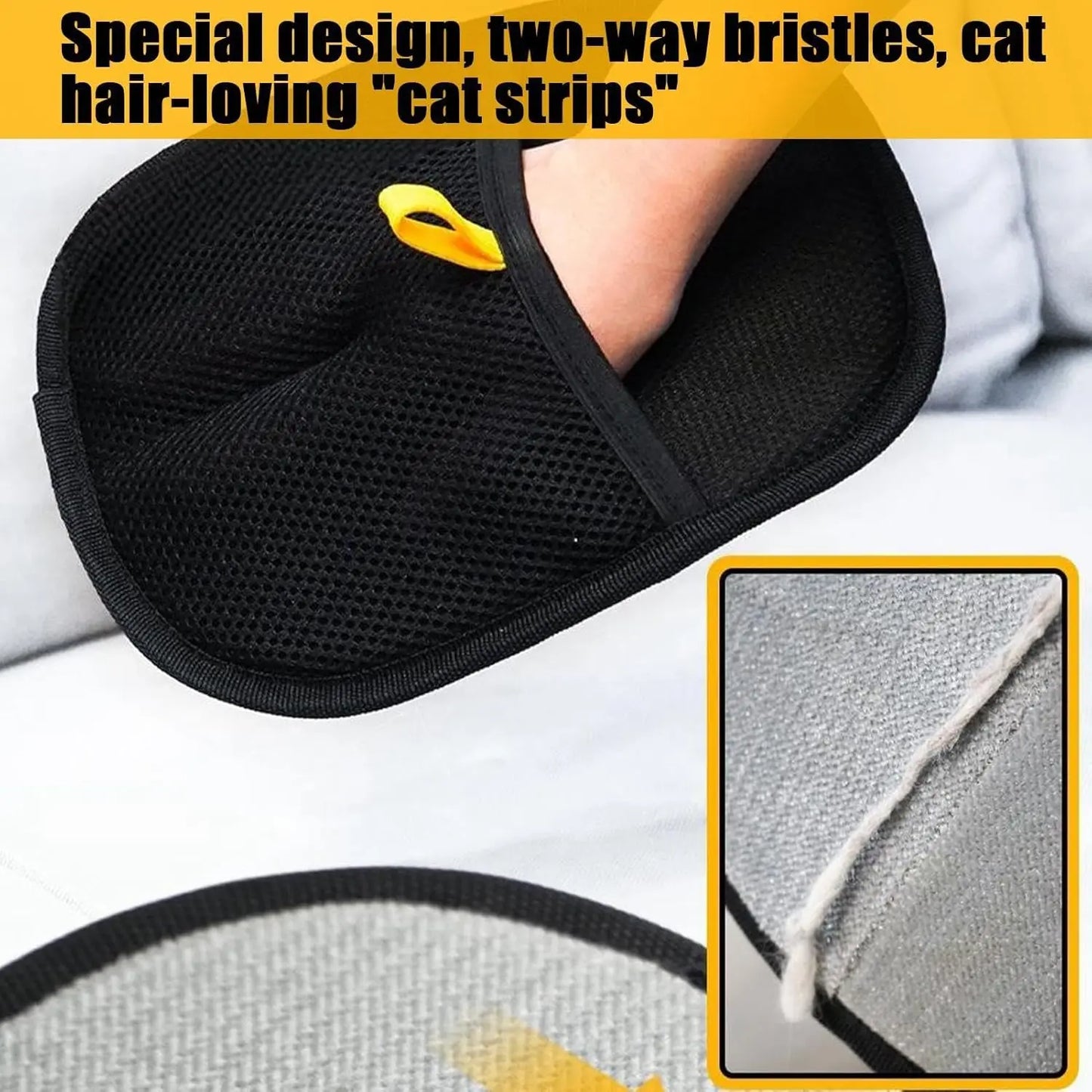 Pet Hair Removal Glove Double-Sided