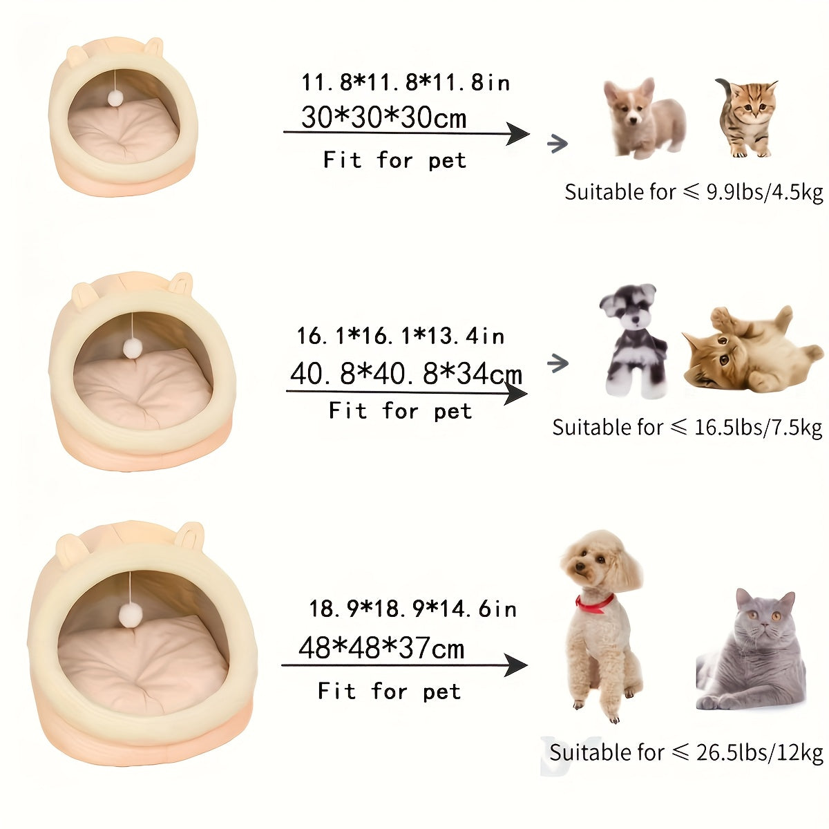 Soft Comfort Cat Cave Bed