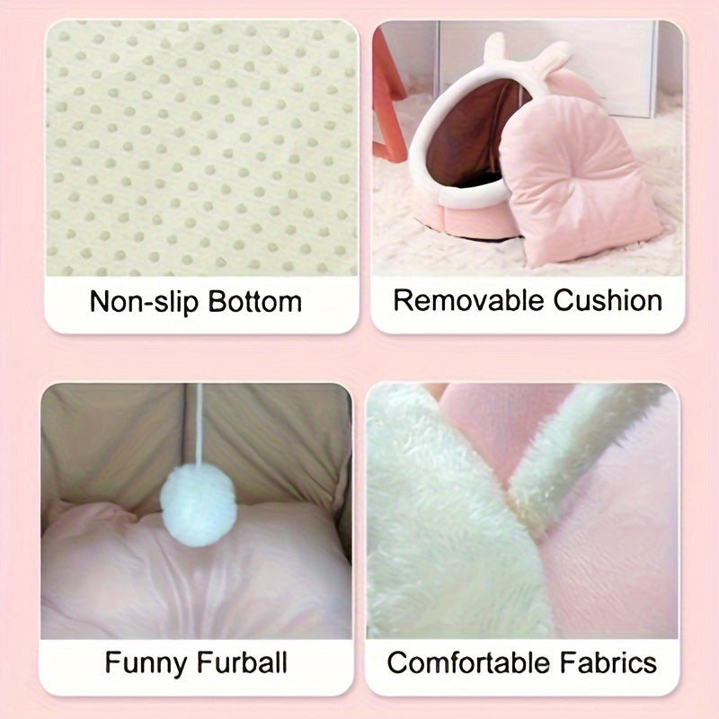 Soft Comfort Cat Cave Bed